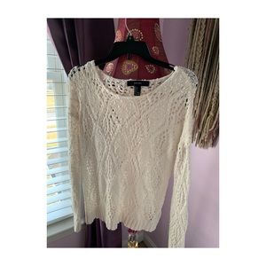 Dainty White Sweater